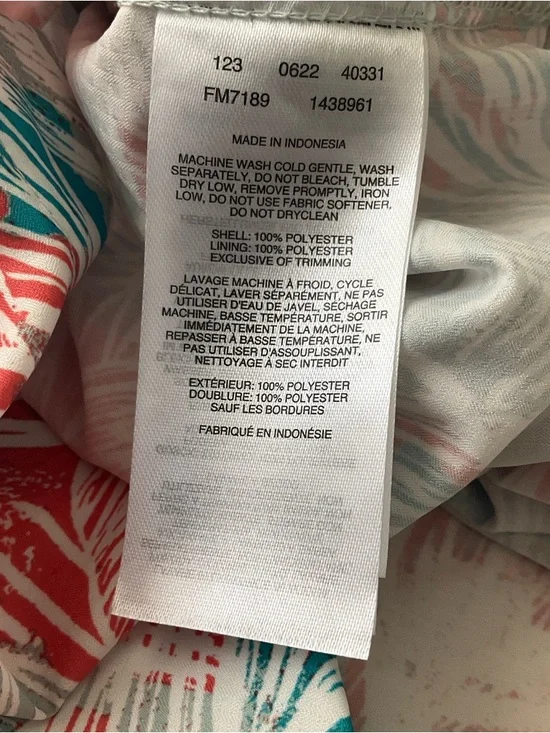 Columbia Super Tamiami PFG Coral & Teal Tropical Short-Sleeve Button-Down Shirt - Picture 12 of 12